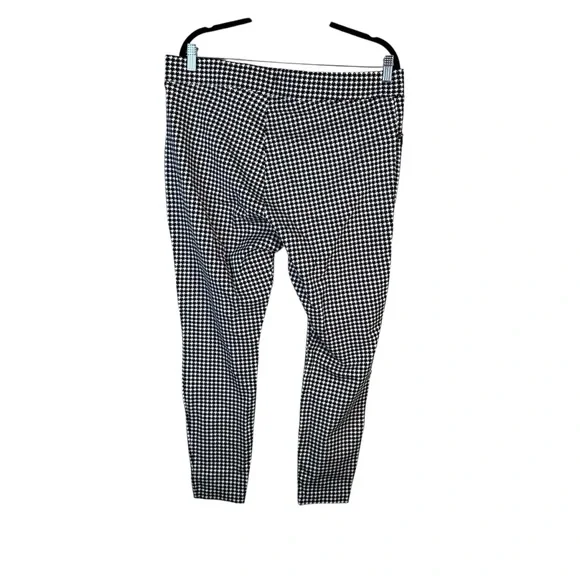 Old Navy Womens Size XL Houndstooth Black White Stevie Cropped Pull On Pants - Picture 8 of 8